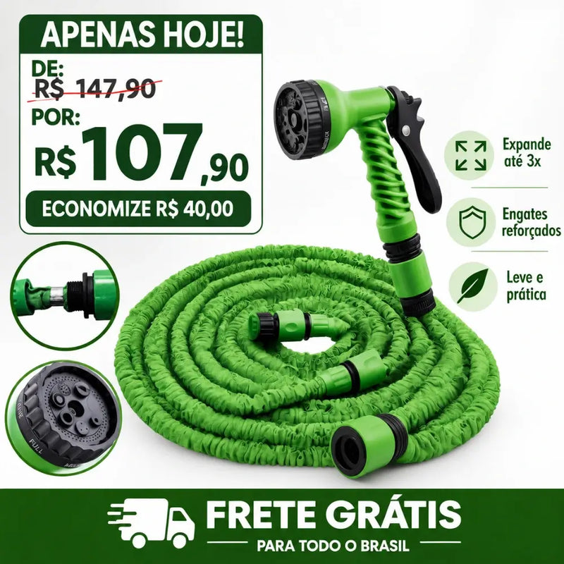 Mangueira Expansiva HydroFlex™ - Fácil e leve!