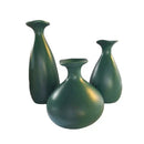 Trio de Vasos Garrafa de Cerâmica Decorativos