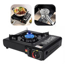 Fogareiro Portátil a Gás com Maleta e Acendimento Automático | Ideal para Camping, Pesca e Viagens